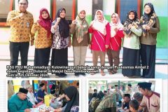 RSU PKU Muhammadiyah Kutowinangun bekerjasama dengan Puskesmas Ambal 2 dalam kegiatan Dubarat di Masjid Desa Kembangsawit. 